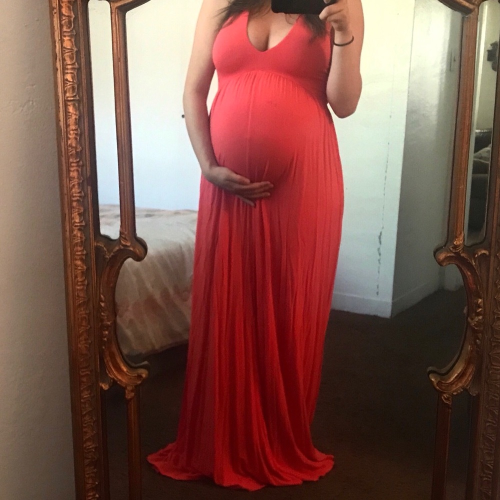 Coral Halter Diane Von Furstenberg Dress